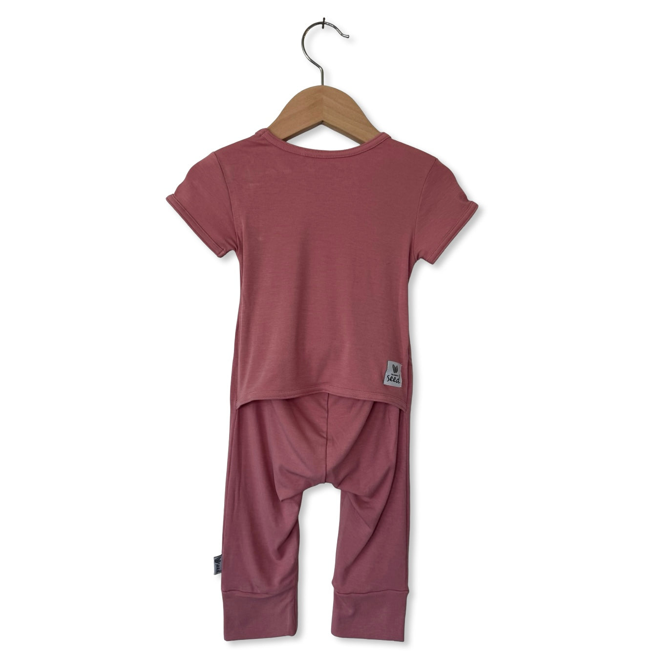 Dusty Rose Short Long Romper