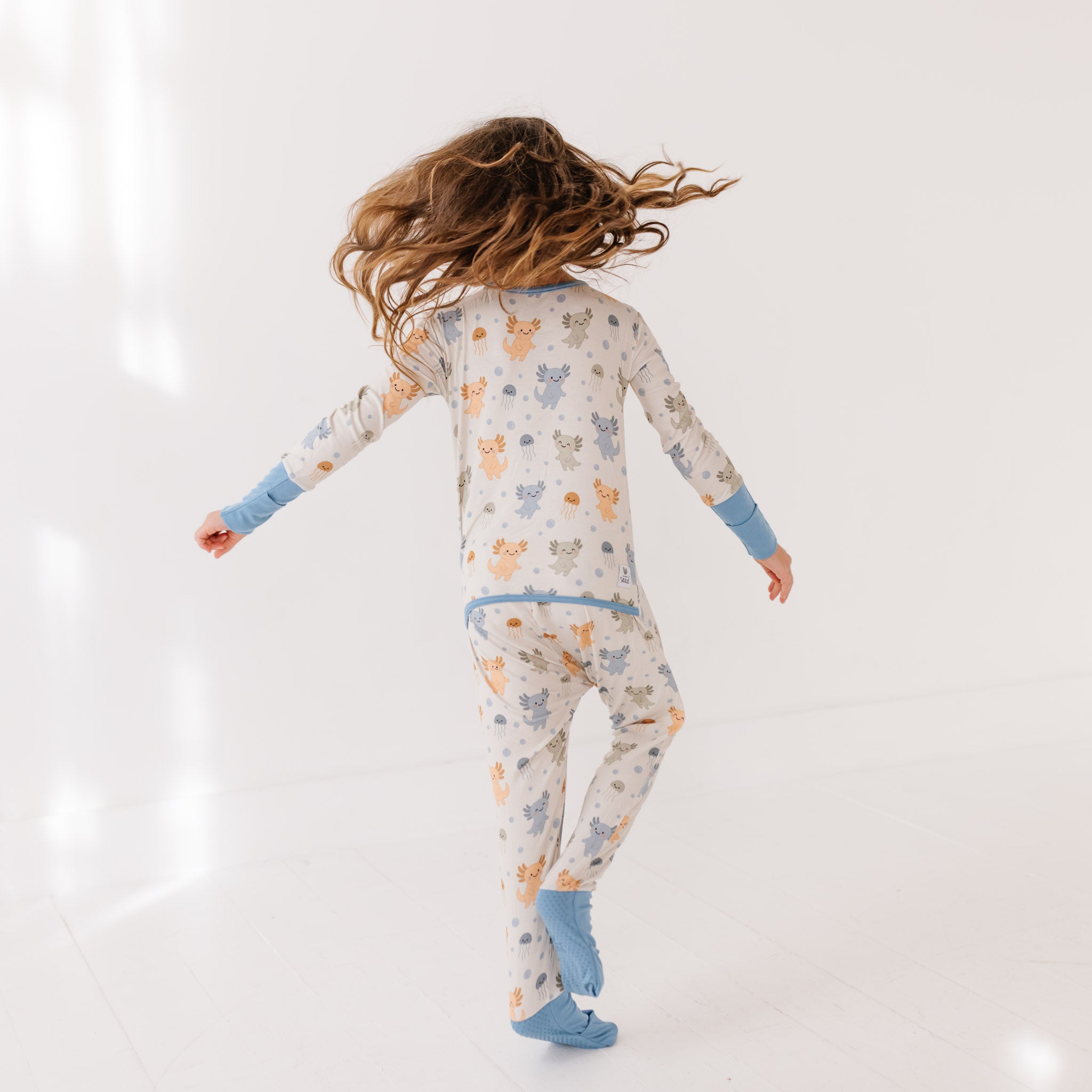 Alotl Smiles  Kid's Day to Night Romper