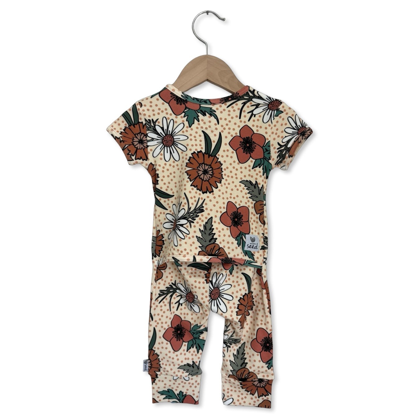 Flowering Frolic Short Long Romper Luxe Edition | Cotton Bamboo Blend