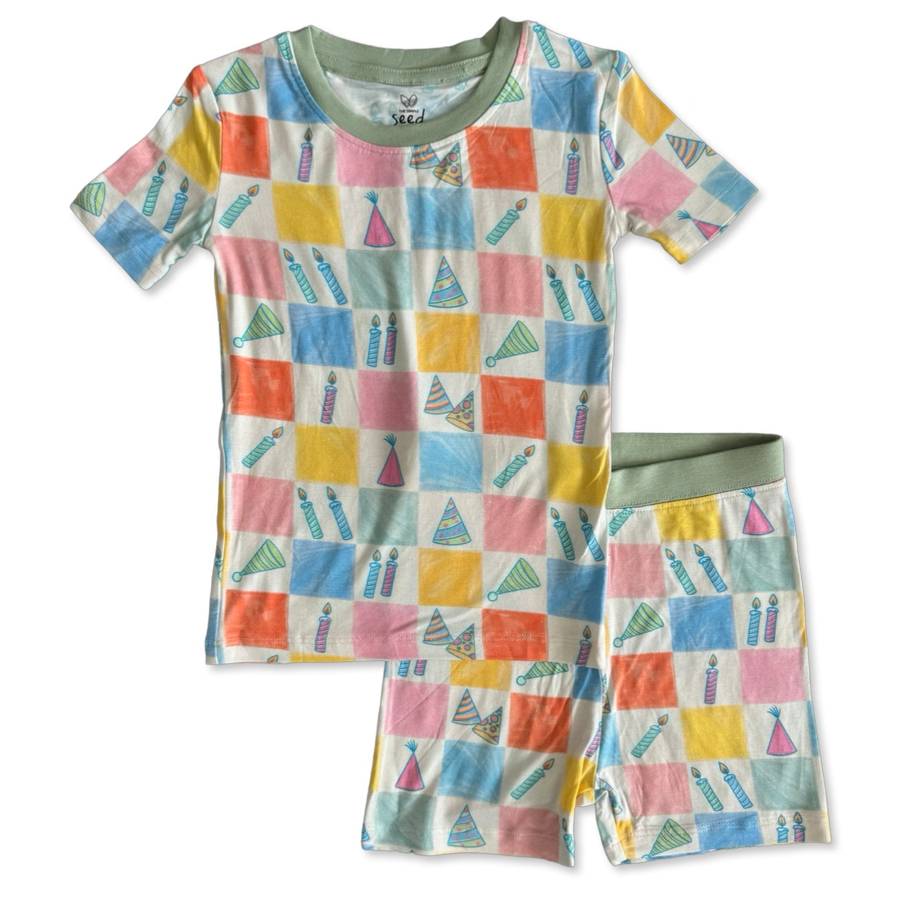 Make A Wish Two Piece Kid's Short Jammie Set (6-12/14)