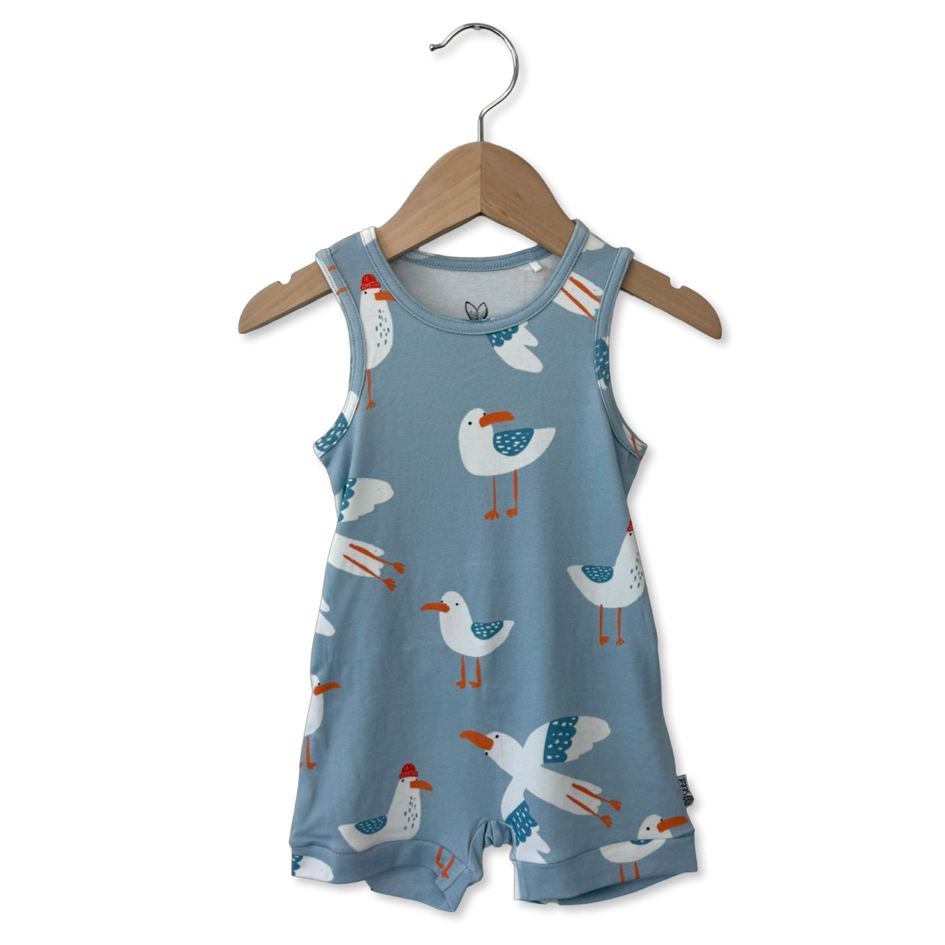 Gulls Just Want To Have Fun Sleeveless Shorty Romper Luxe Edition | Cotton Bamboo Blend
