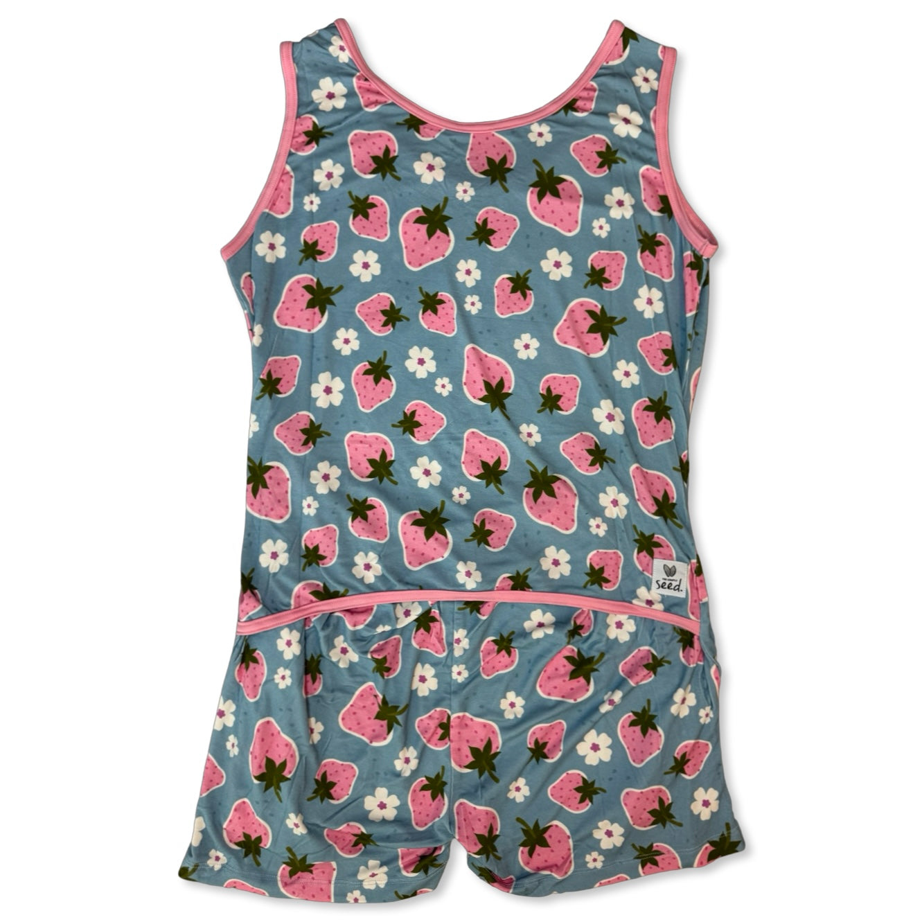 Strawberry Fields Adult Sleeveless Shorty Romper