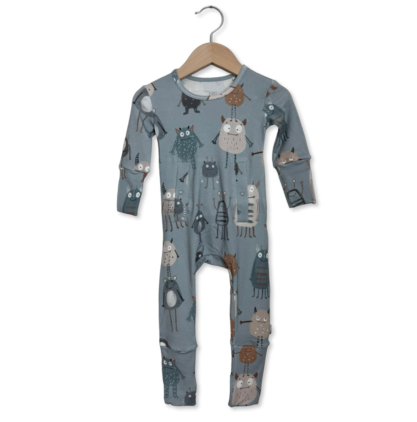 Blue Little Monsters Tube Access Day to Night Romper Luxe Edition | Cotton Bamboo Blend