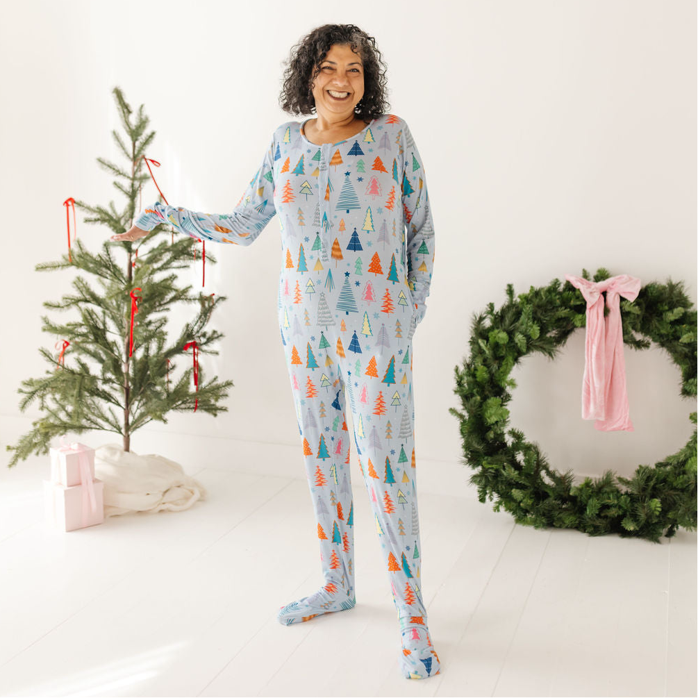 Tinsel Twist At Your Leisure Snap Down Adult Romper