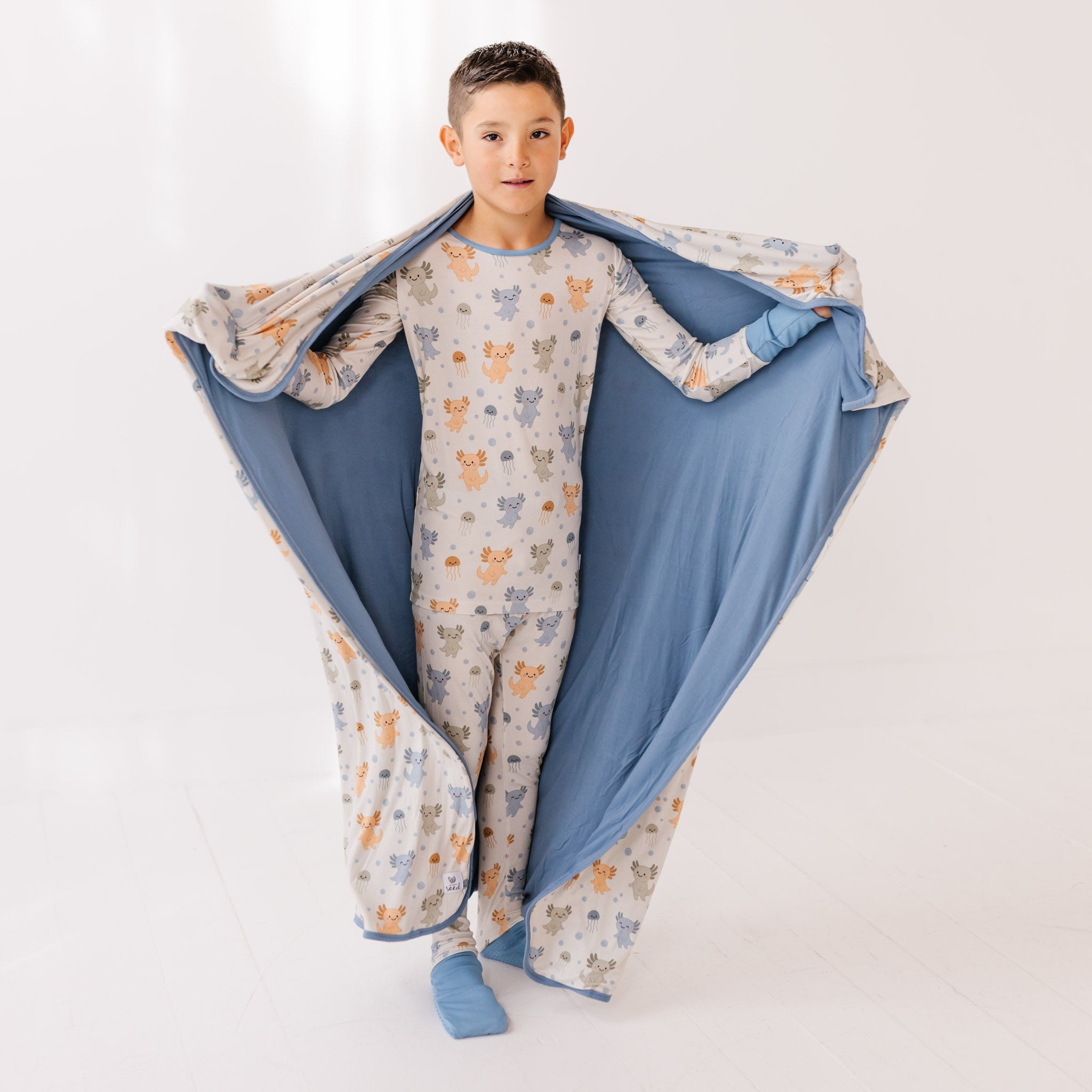 Alotl Smiles Nuzzle Blanket