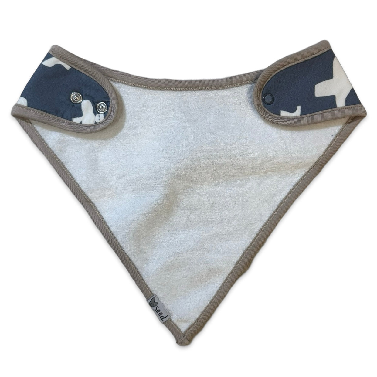 X Marks the Spot Blue Bandana Bib