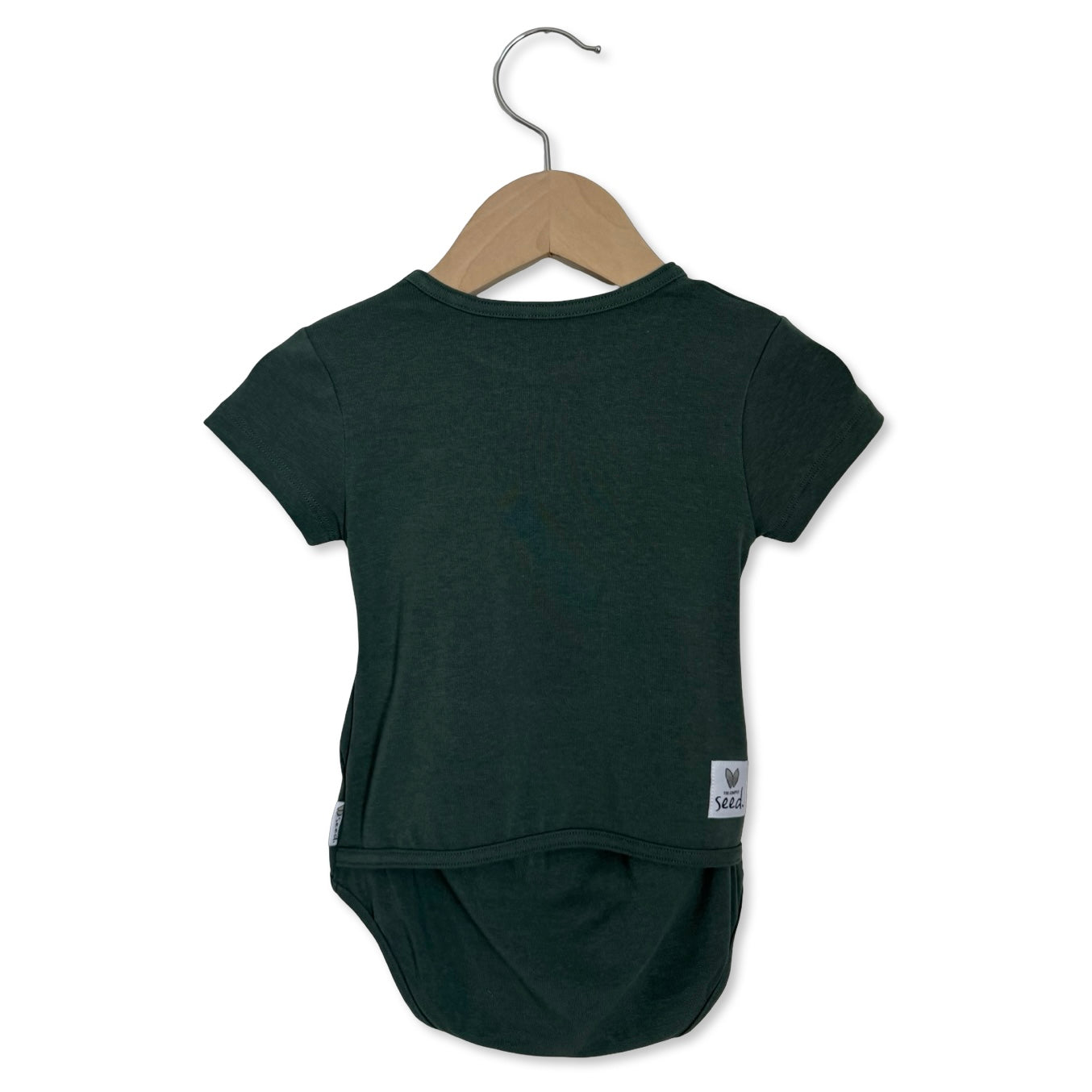 Pine Snuggle Bug Short Sleeve Bodysuit Luxe Edition | Cotton Bamboo Blend