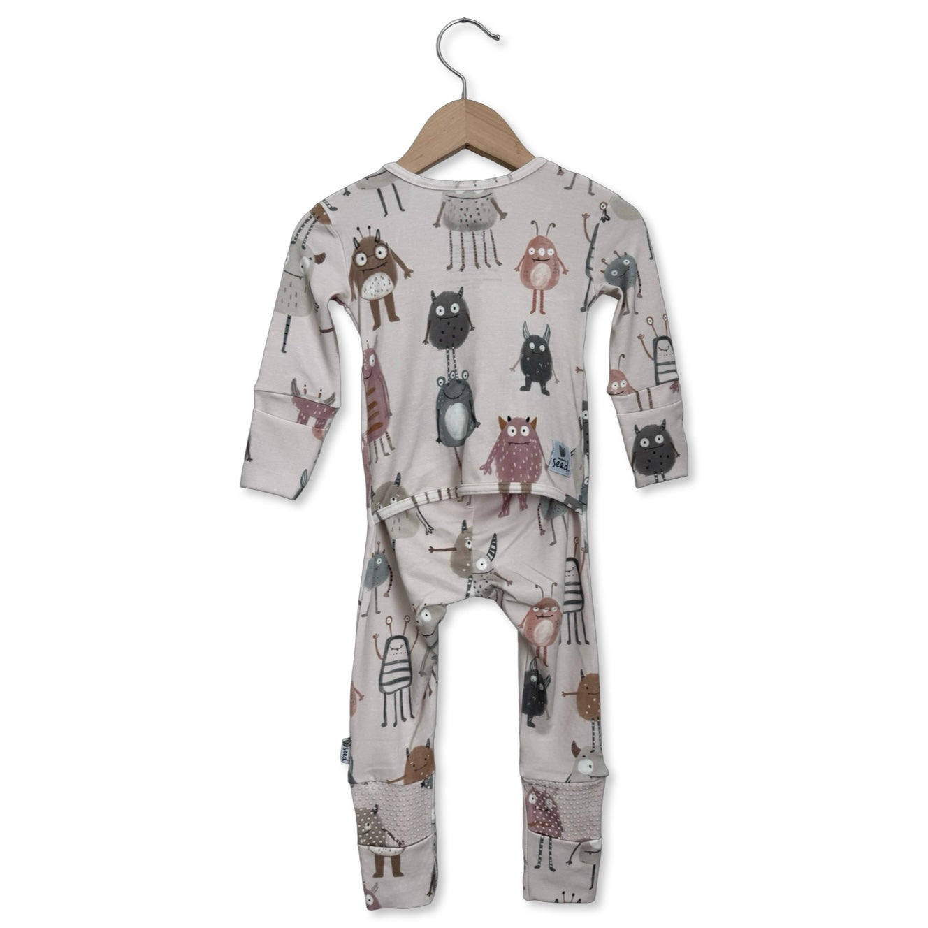 Pink Little Monsters Kid's Day to Night Romper Luxe Edition | Cotton Bamboo Blend