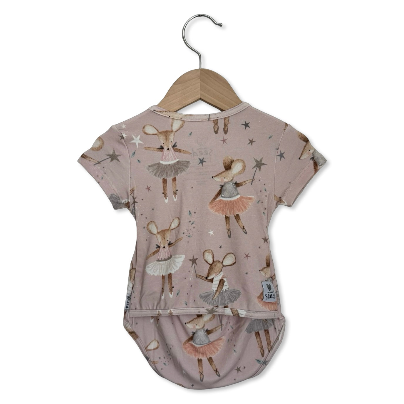 Dainty Dancers Short Sleeve Snuggle Bug Bodysuit