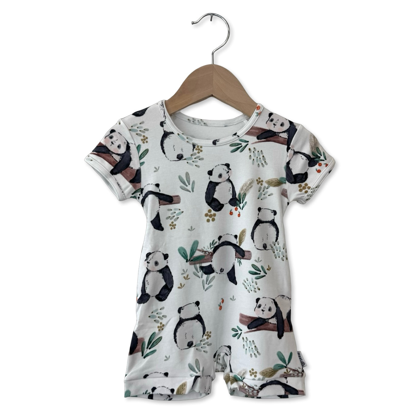 Panda Pals Shorty Romper Luxe Edition | Cotton Bamboo Blend