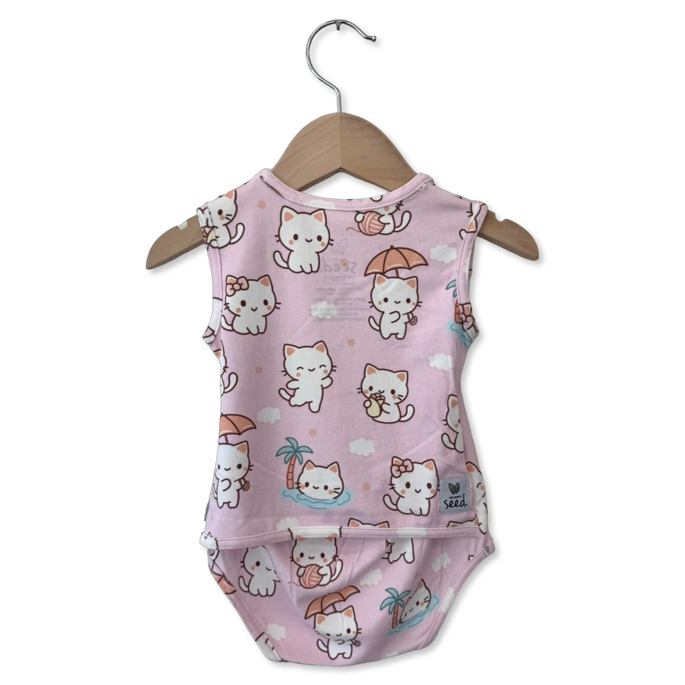 Kitty Daydream Snuggle Bug Sleeveless Bodysuit