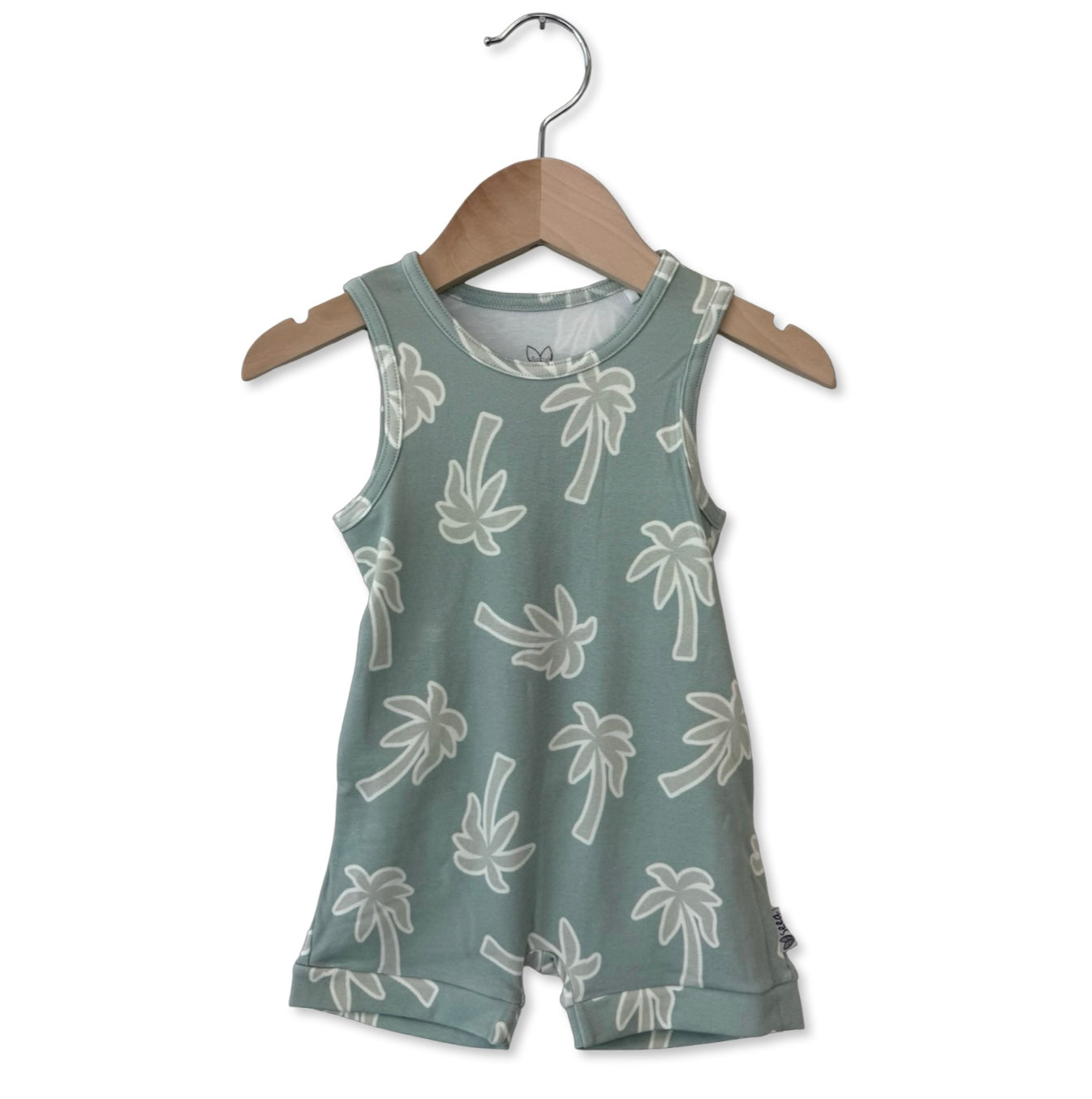Keep Palm and Carry On Sleeveless Shorty Romper Luxe Edition | Cotton Bamboo Blend