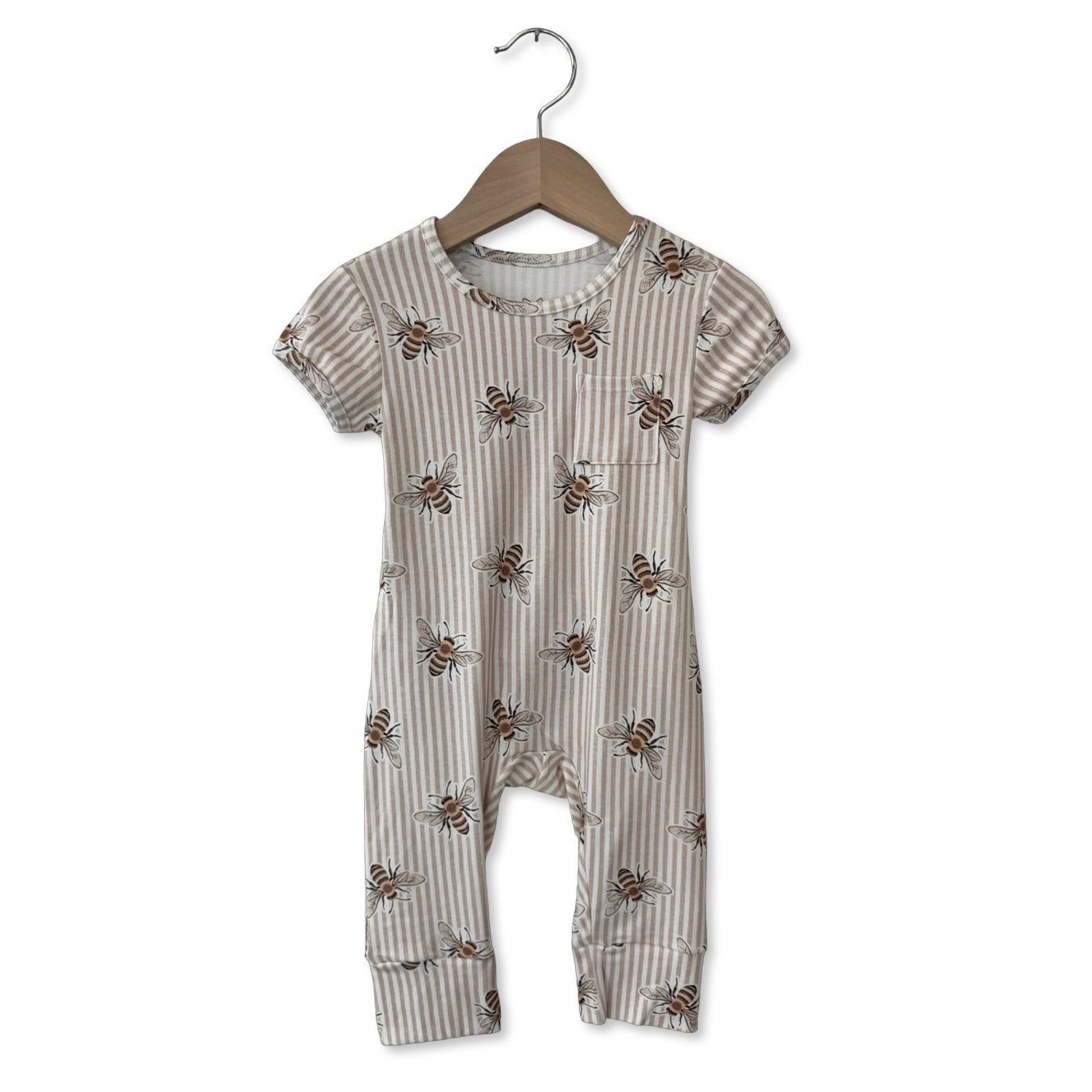 Bee Sweet Short Long Romper Luxe Edition | Cotton Bamboo Blend