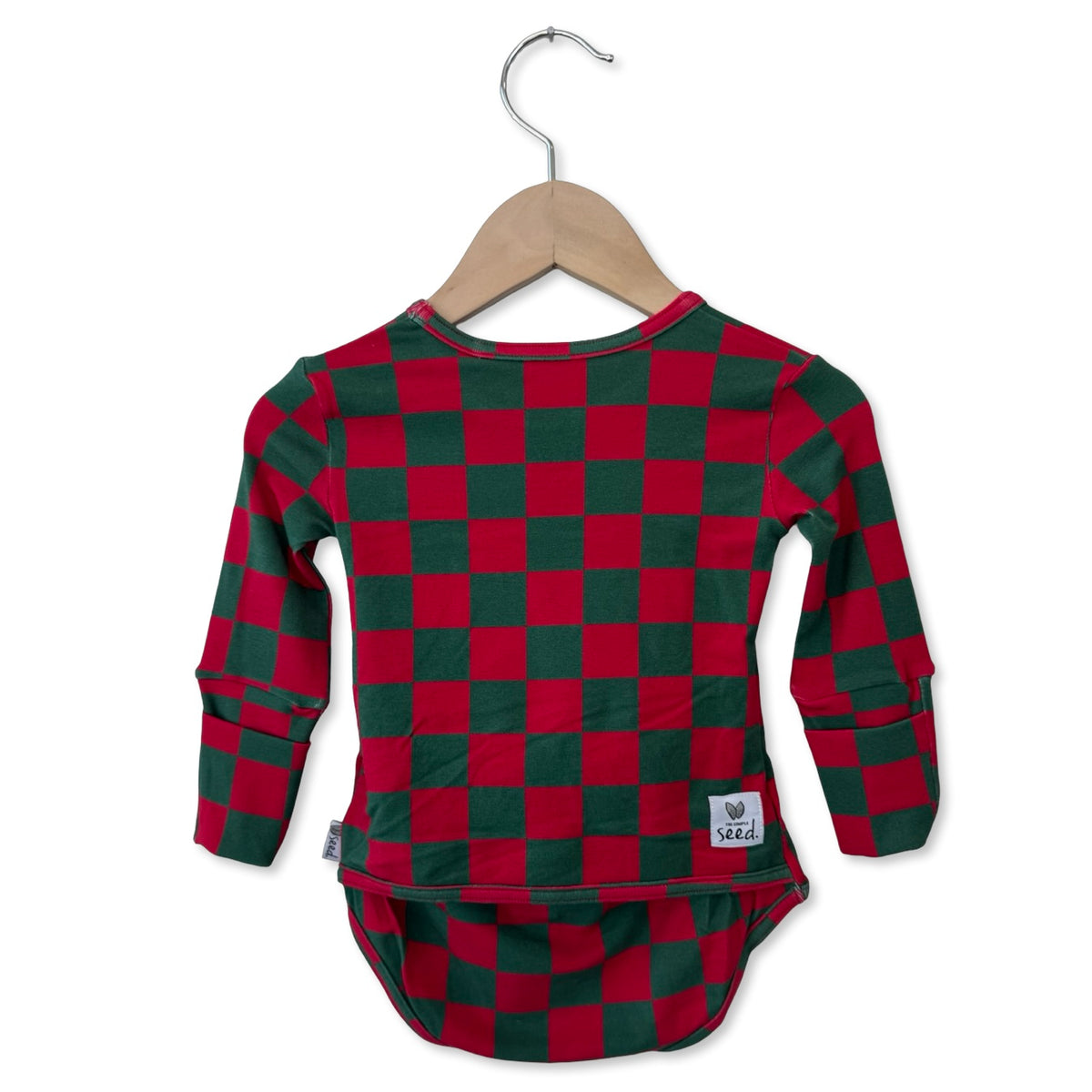 Merry Checkmas Snuggle Bug Long Sleeve Bodysuit