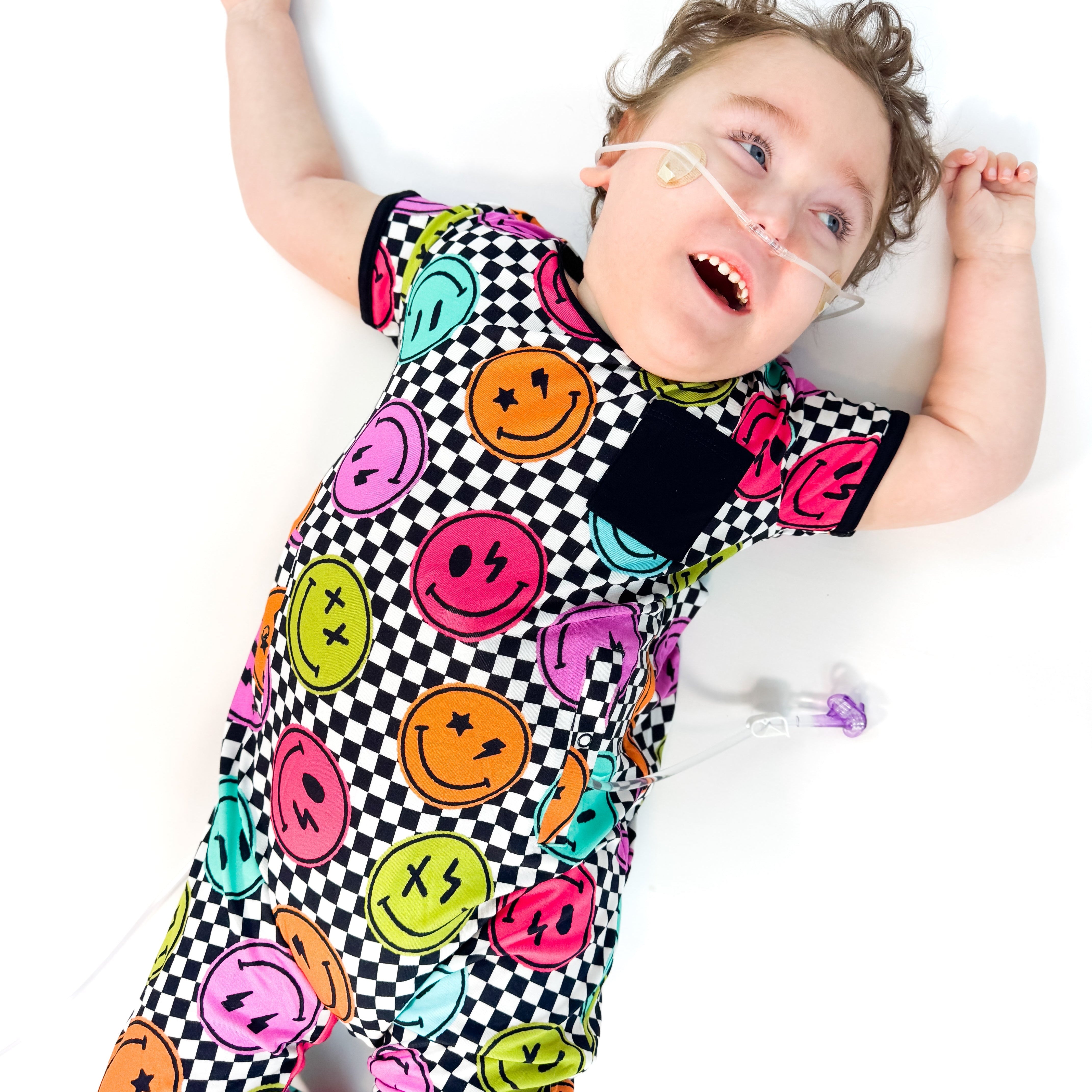 Check Your Mood Adaptive Tube Access Short Long Romper