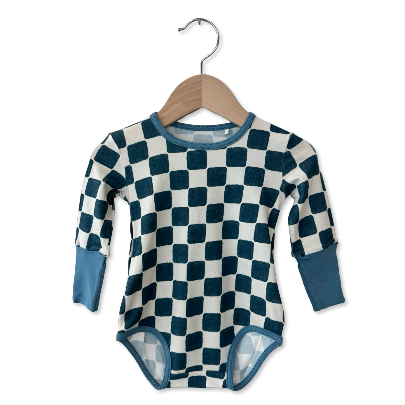 Checker Me Out Snuggle Bug Long Sleeve Bodysuit