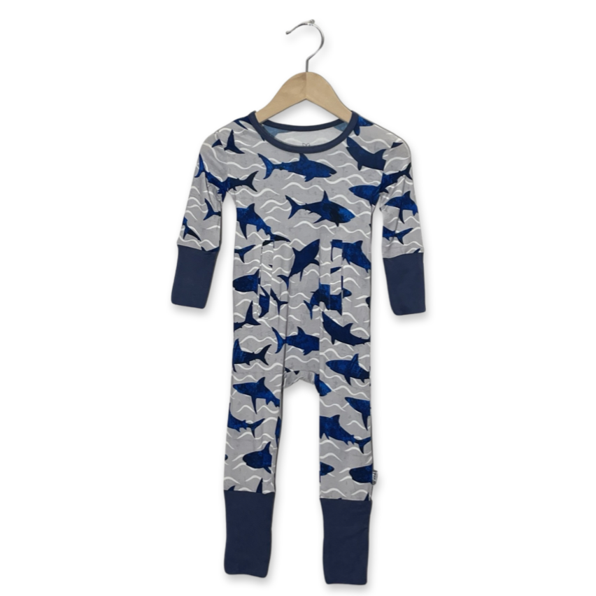 Feelin’ Sharky Adaptive Tube Access Day to Night Romper