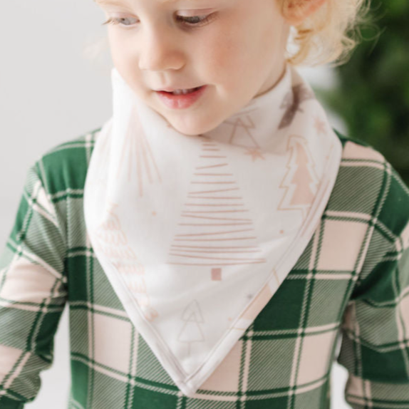 Snow Kissed Pines Bandana Bib