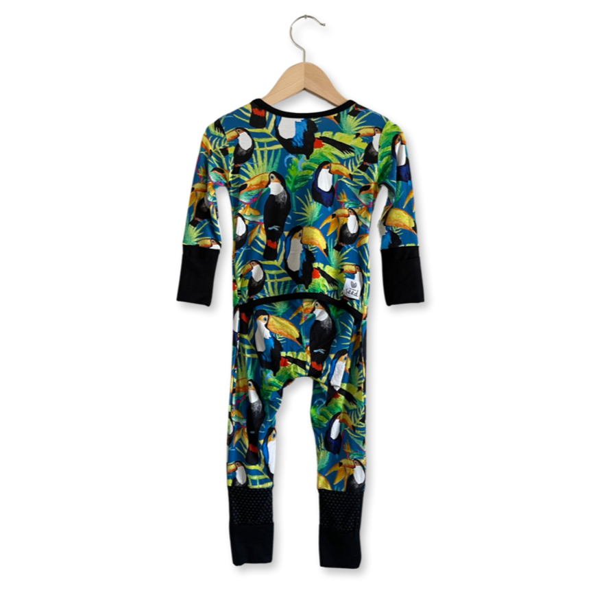 Toucan Jungle At Your Leisure Essential Adult Romper