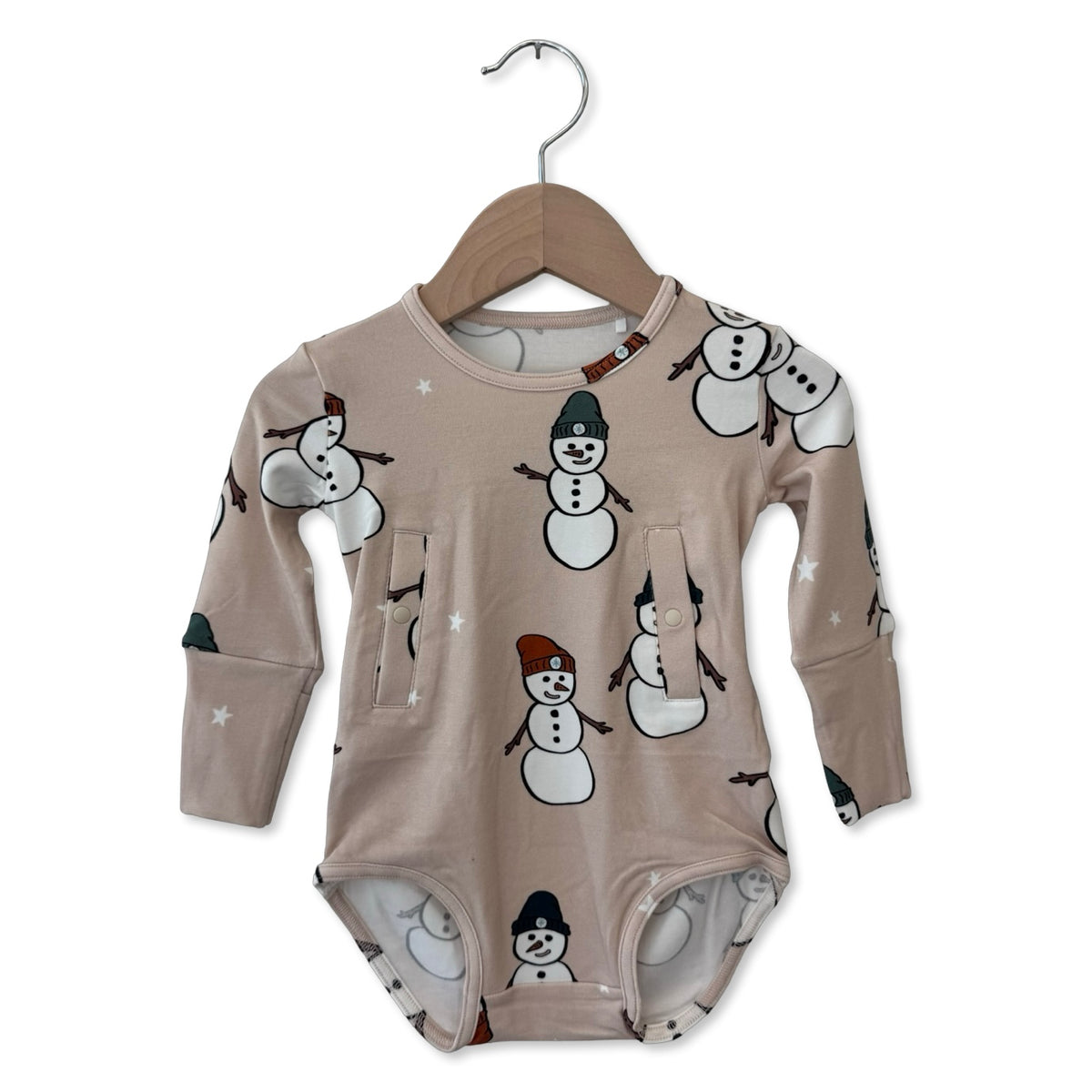 Snow Much Fun Tube Long Sleeve Tube Access Snuggle Bug Bodysuit