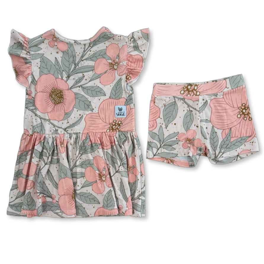 Petal Me Pink Twirl Dress & Shorts Kid