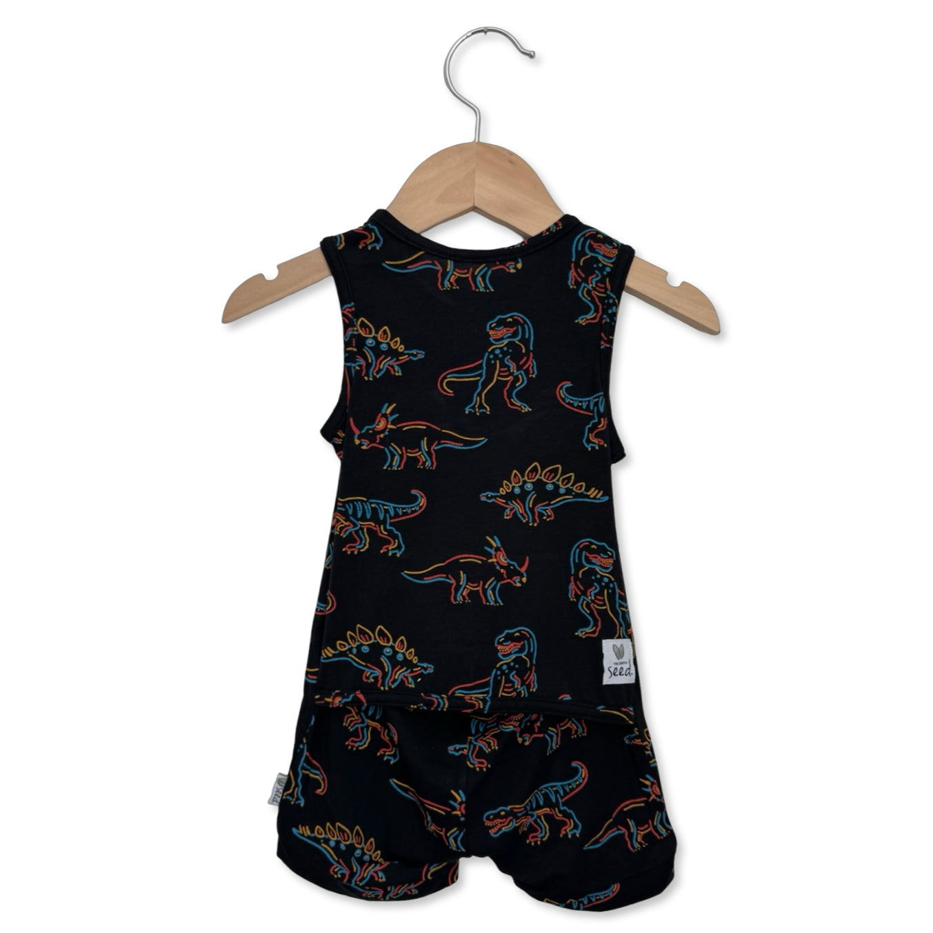 Glow-A-Saurus Sleeveless Shorty Romper