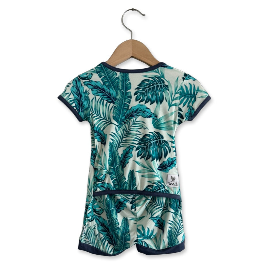 Monstera Shorty Romper