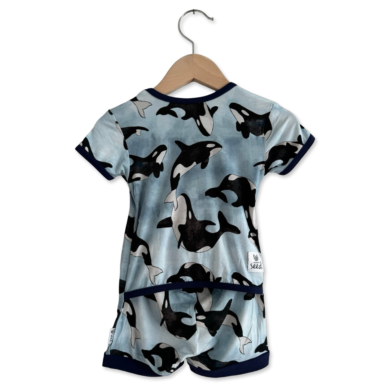 Save the Whales Shorty Romper