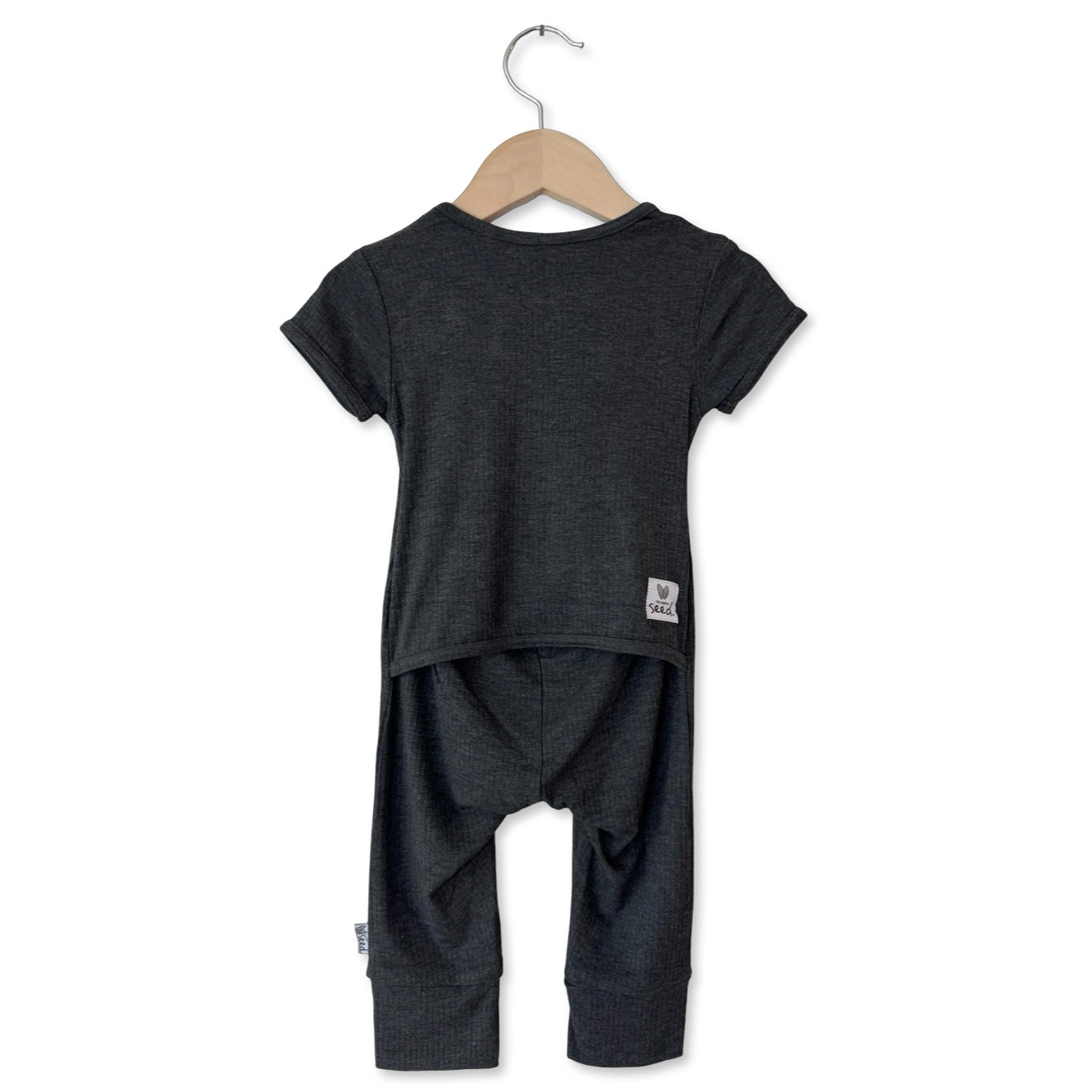 Pepper Ribbed Short Long Romper