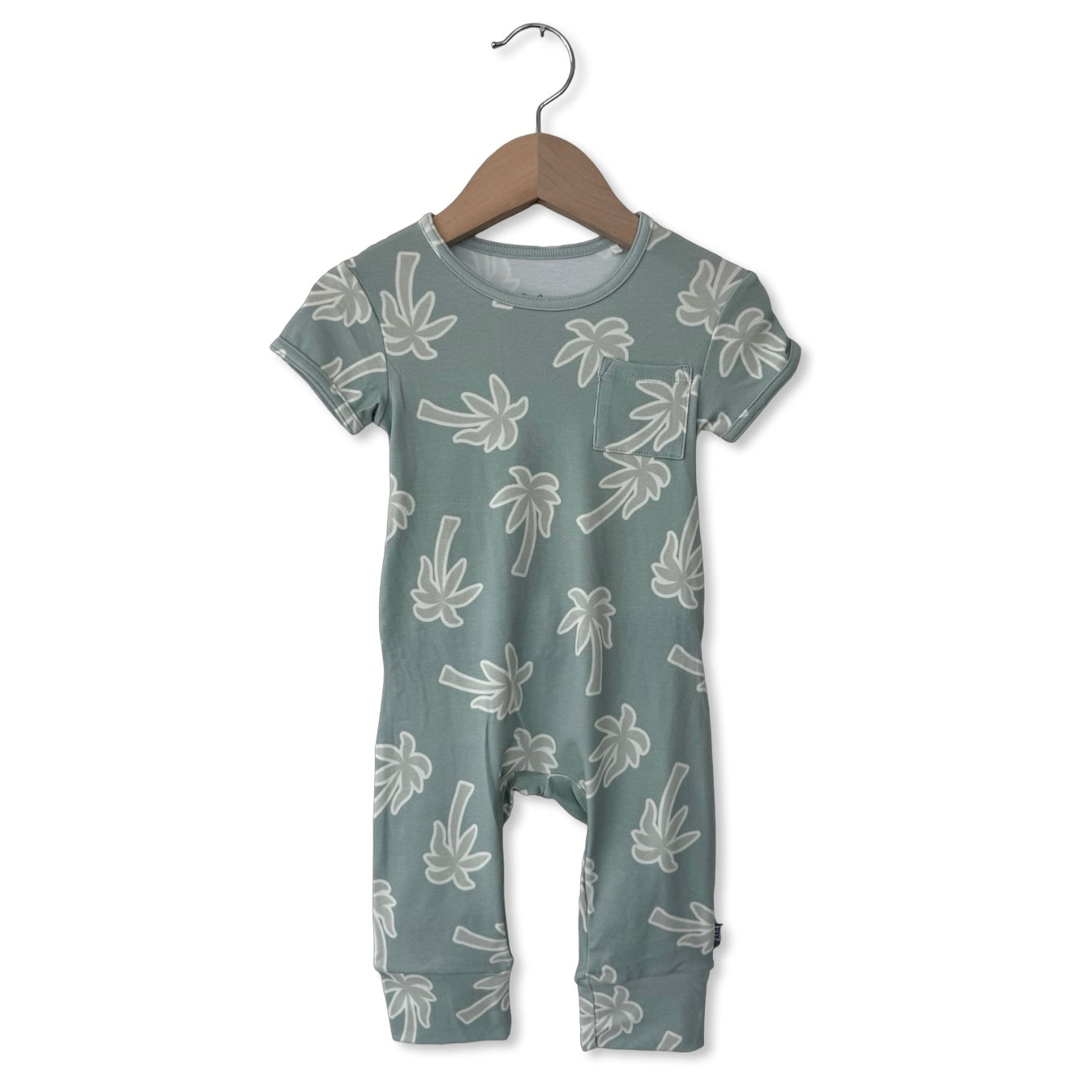 Keep Calm and Palm On Short Long Romper Luxe Edition | Cotton Bamboo Blend
