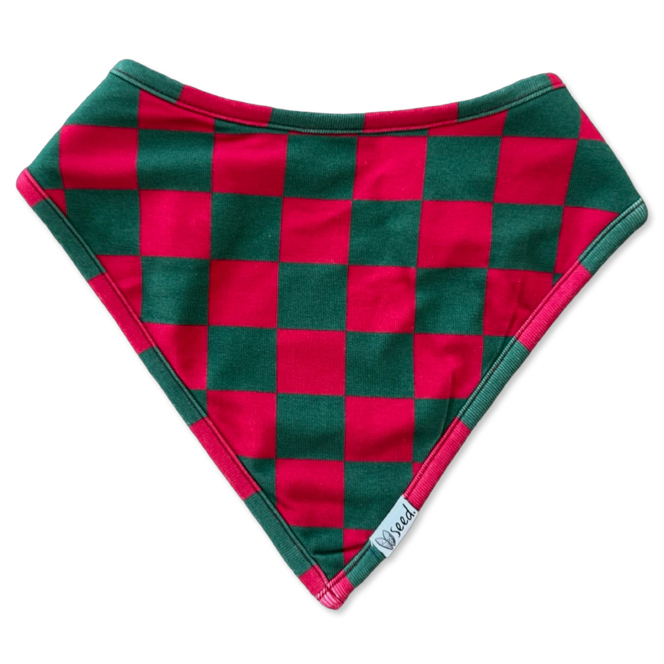Merry Checkmas Bandana Bib