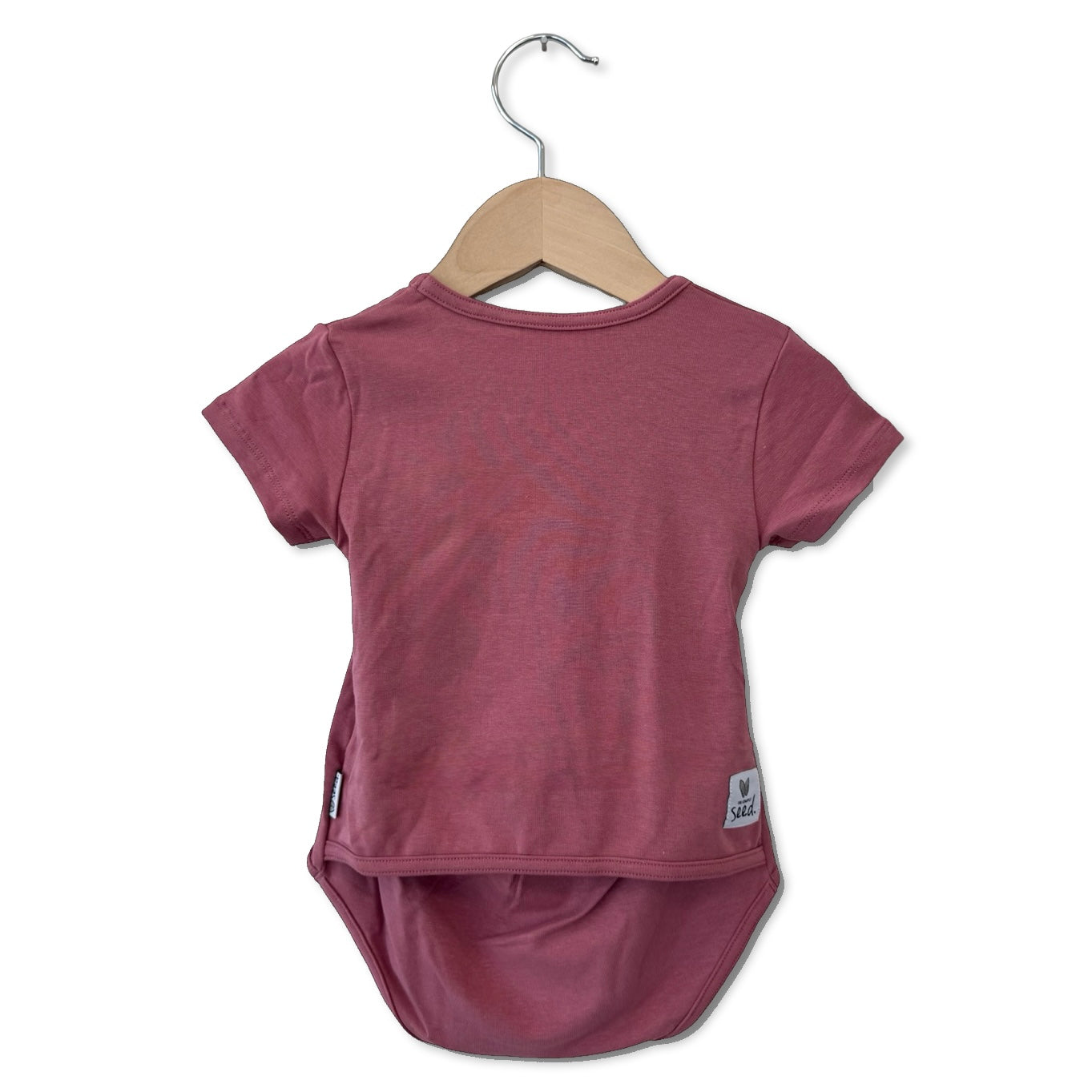 Dusty Rose Snuggle Bug Short Sleeve Bodysuit Luxe Edition | Cotton Bamboo Blend