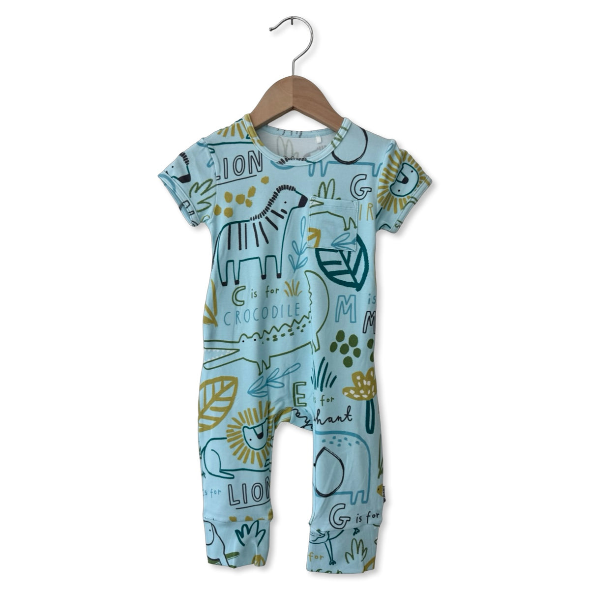 A to Zebra Short Long Romper Luxe Edition | Cotton Bamboo Blend