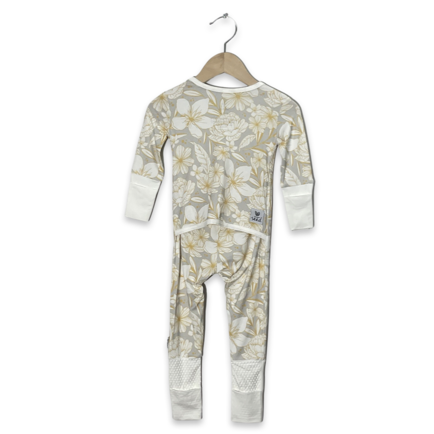 Magnolia Blossom Adaptive Tube Access Day to Night Romper (NO SNAPS)