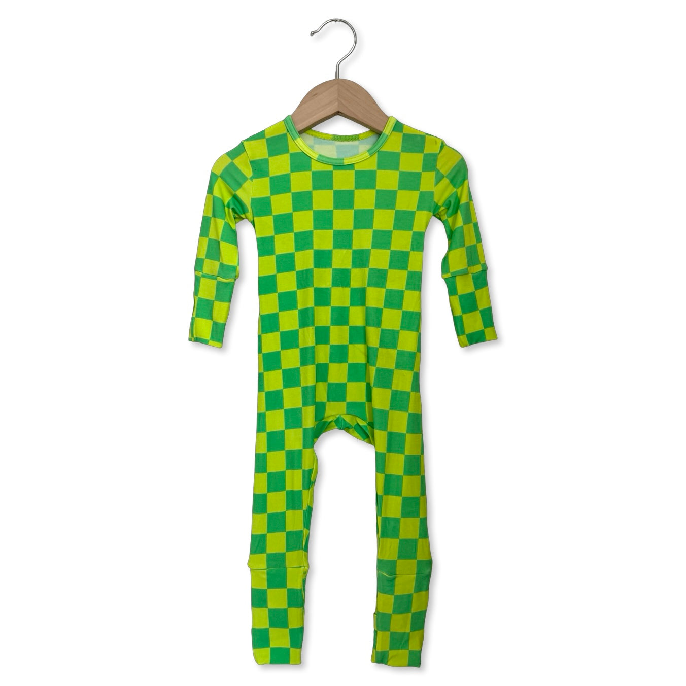 Lemon Lime Check Day to Night Romper