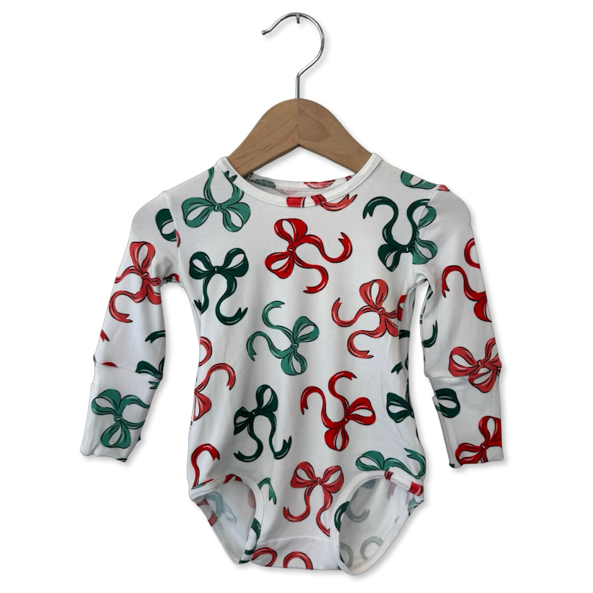 Bows of Holly Snuggle Bug Long Sleeve Bodysuit