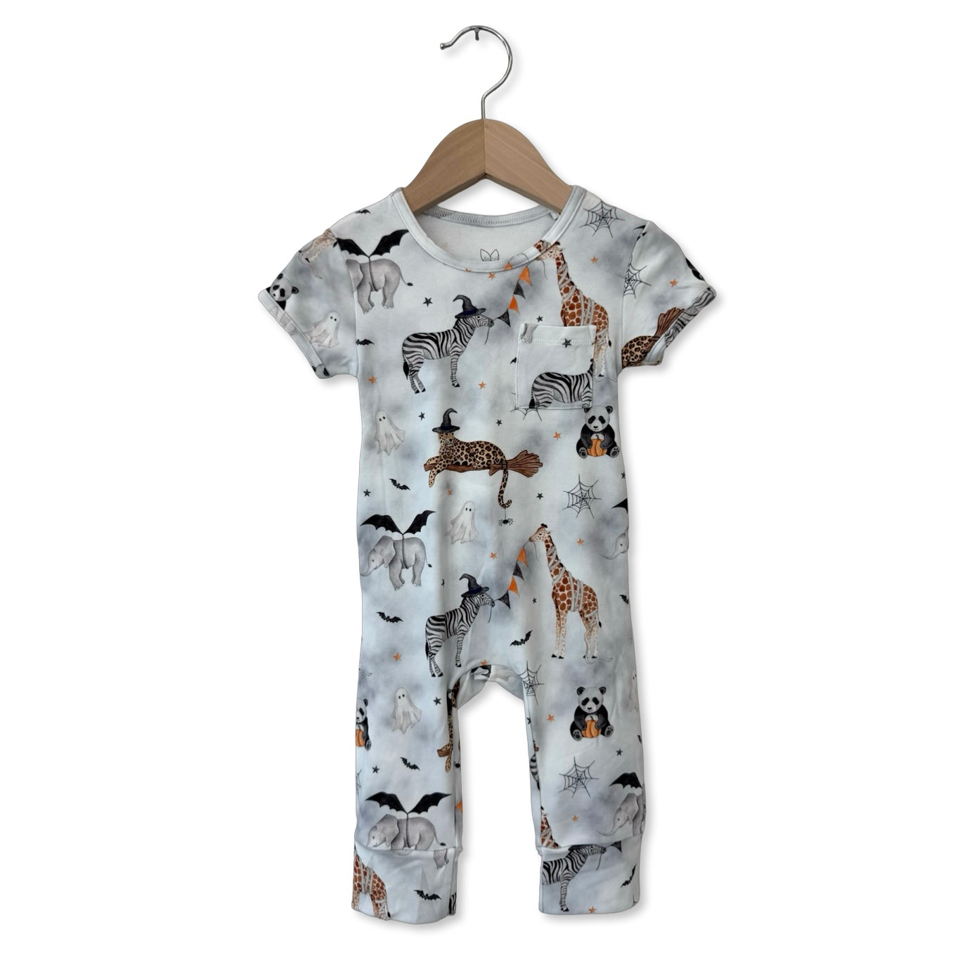 Boo At The Zoo Short Long Romper Luxe Edition | Cotton Bamboo Blend