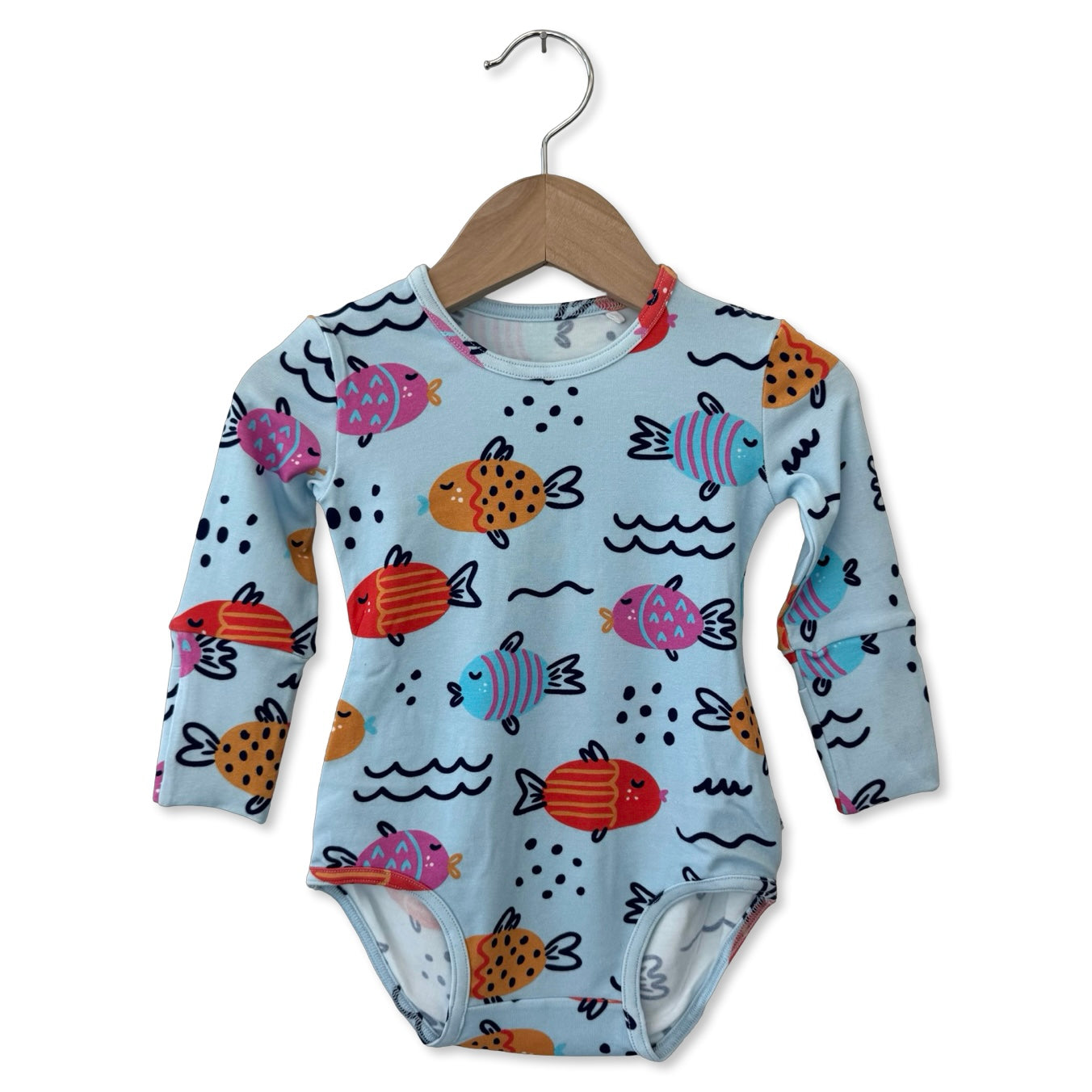 Fishy Kiss Snuggle Bug Long Sleeve Bodysuit
