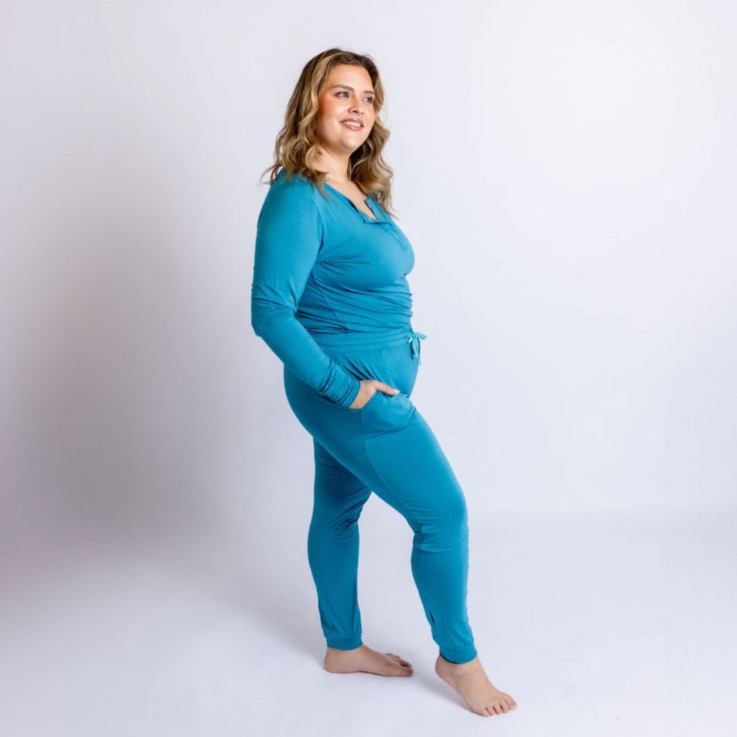 Pout Fish Two Piece Jogger Jammie (3x-5x)