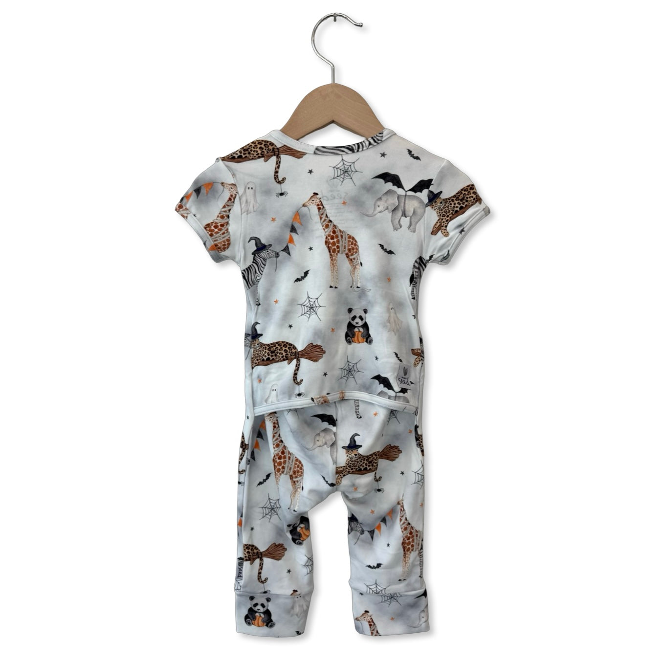 Boo At The Zoo Adaptive Tube Access Short Long Romper