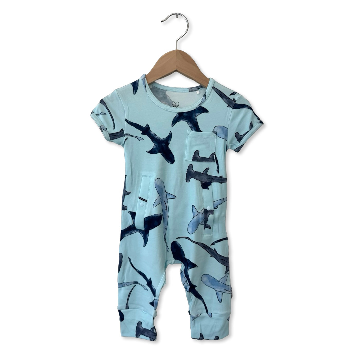 Shiver Me Shark Adaptive Tube Access Short Long Romper