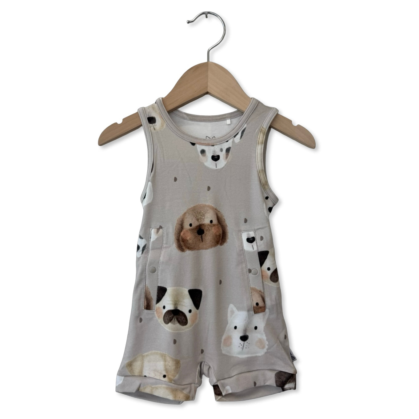 Pooch Pals Adaptive Tube Access Sleeveless Shorty Romper