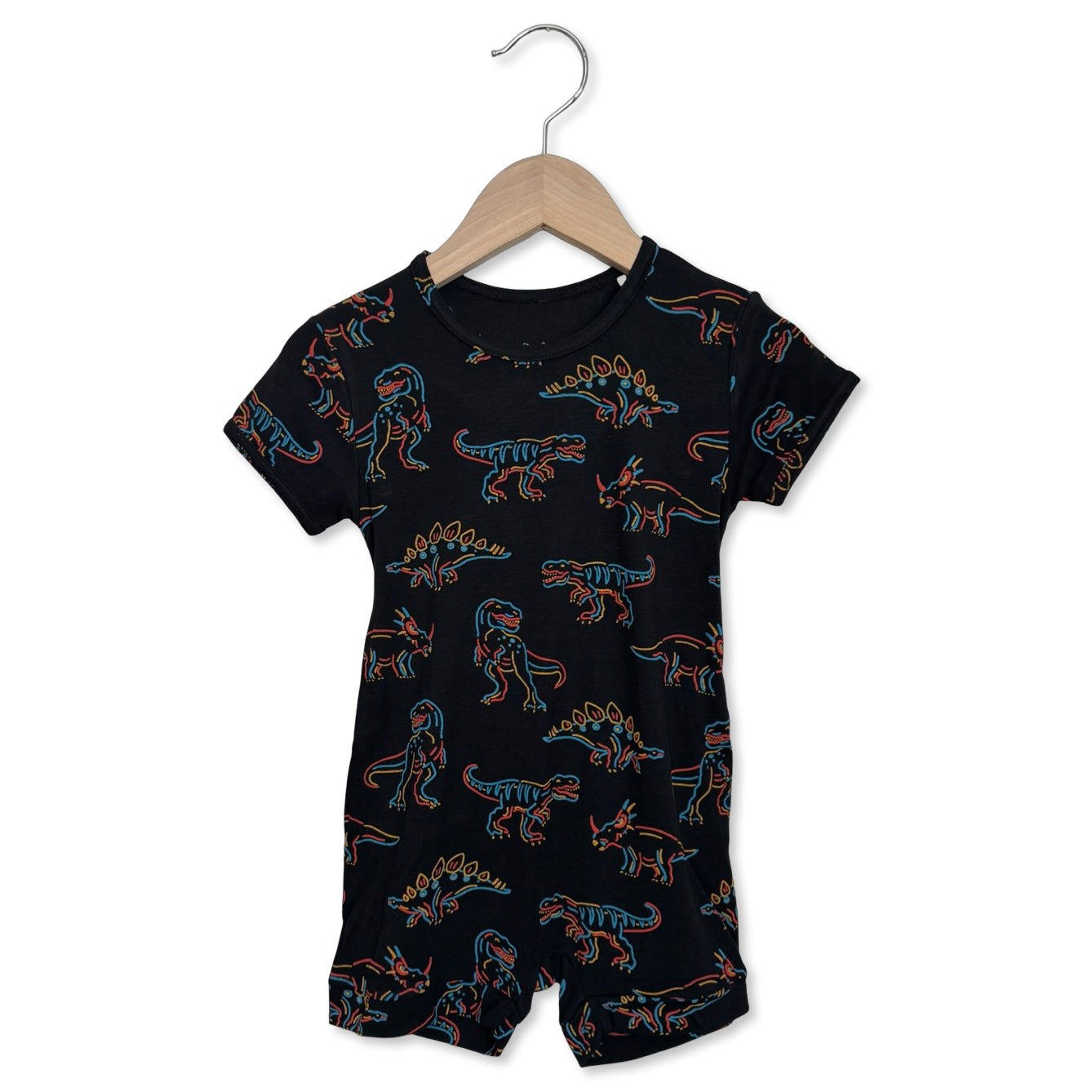 Glow-A-Saurus Shorty Romper