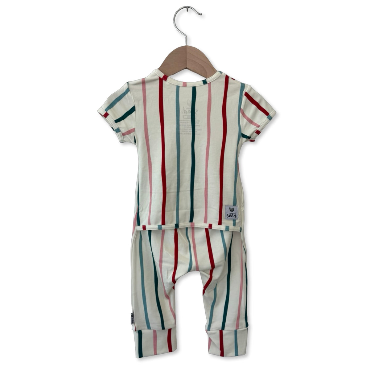 Making Spirits Stripe Short Long Romper Luxe Edition | Cotton Bamboo Blend