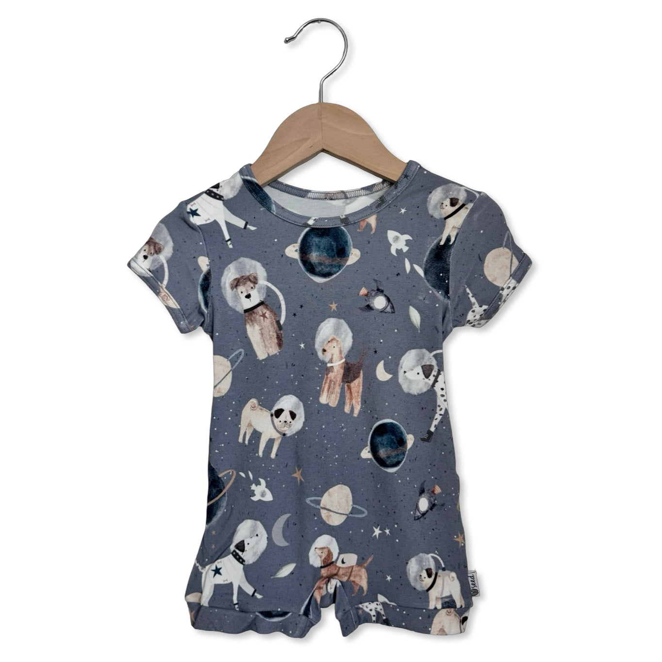 Space Paws Shorty Romper