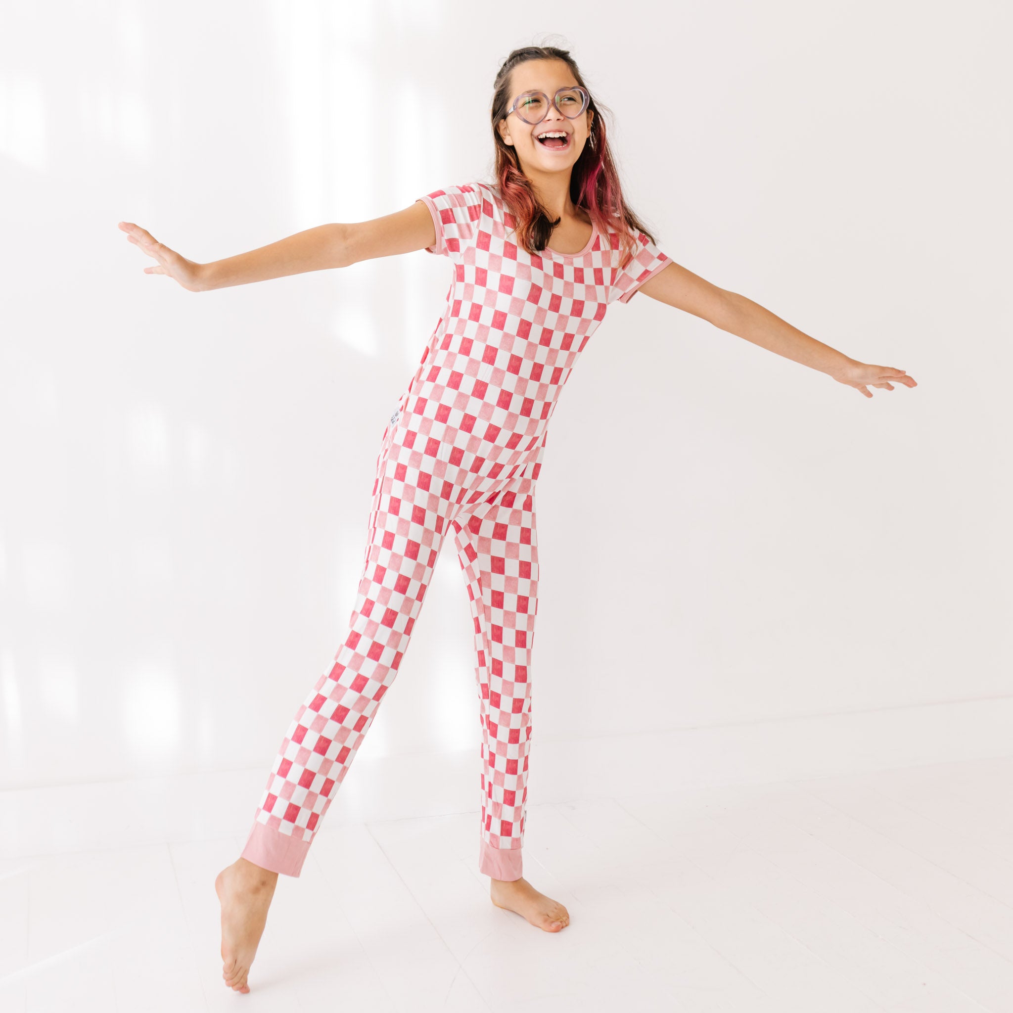 Vibe Check Kid's Short Long Romper