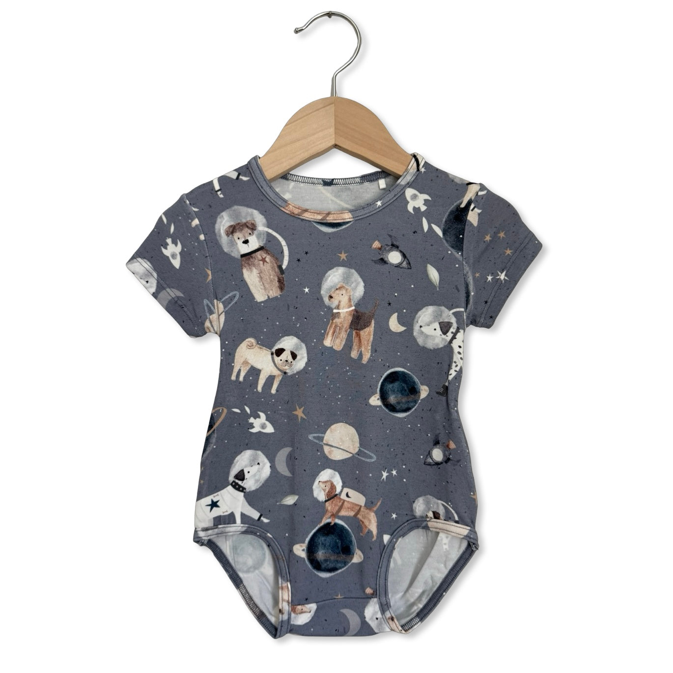 Space Paws Short Sleeve Snuggle Bug Bodysuit