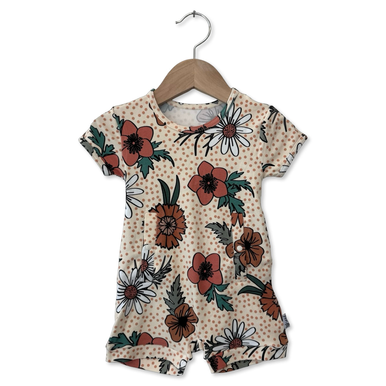 Flowering Frolic Adaptive Tube Access Shorty Romper