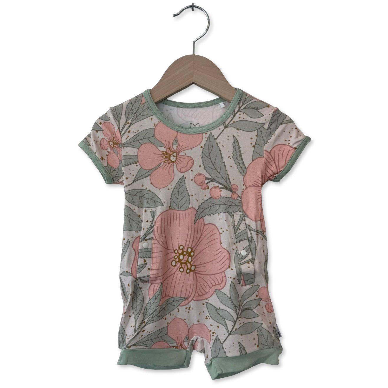 Petal Me Pink Adaptive Tube Access Shorty Romper