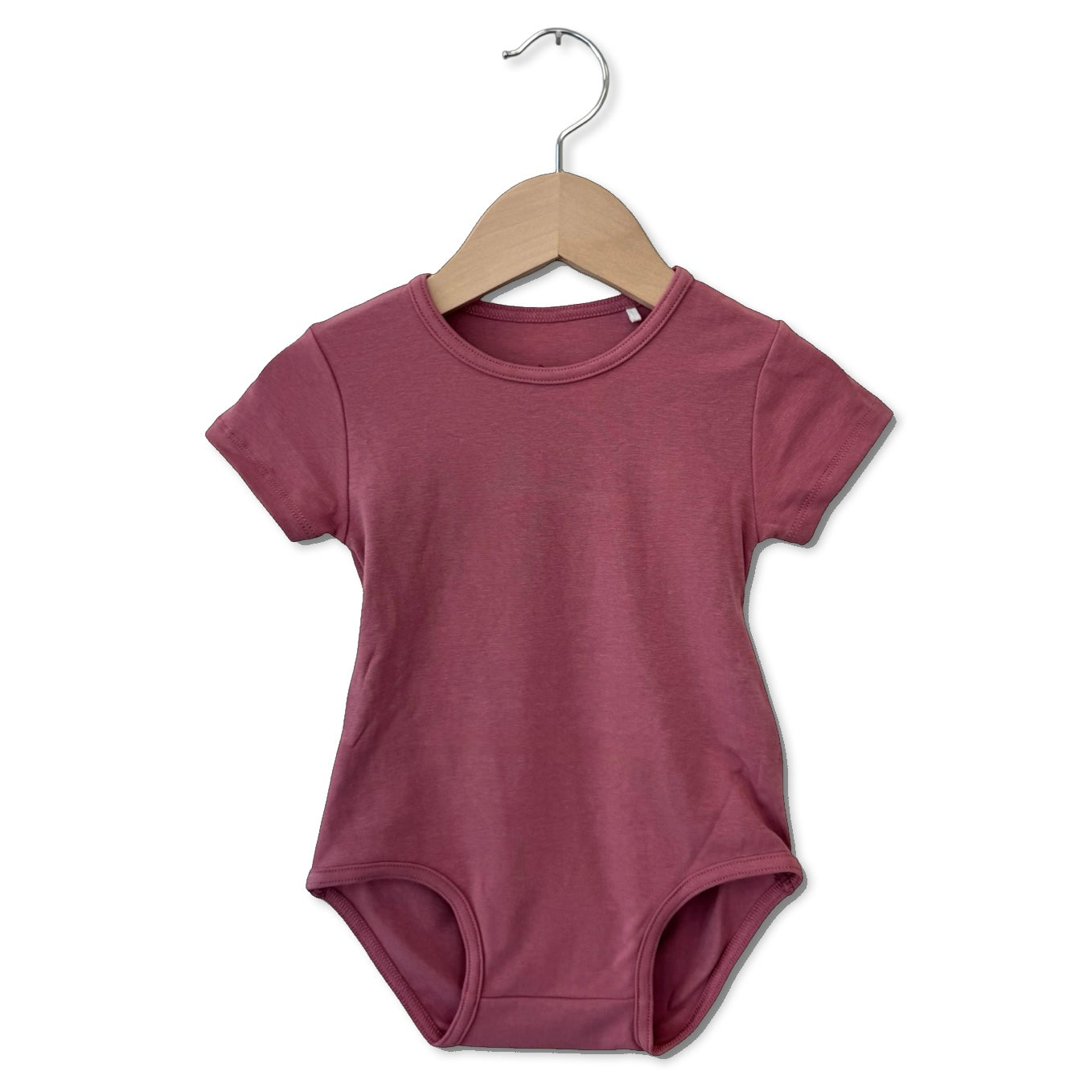 Dusty Rose Snuggle Bug Short Sleeve Bodysuit Luxe Edition | Cotton Bamboo Blend
